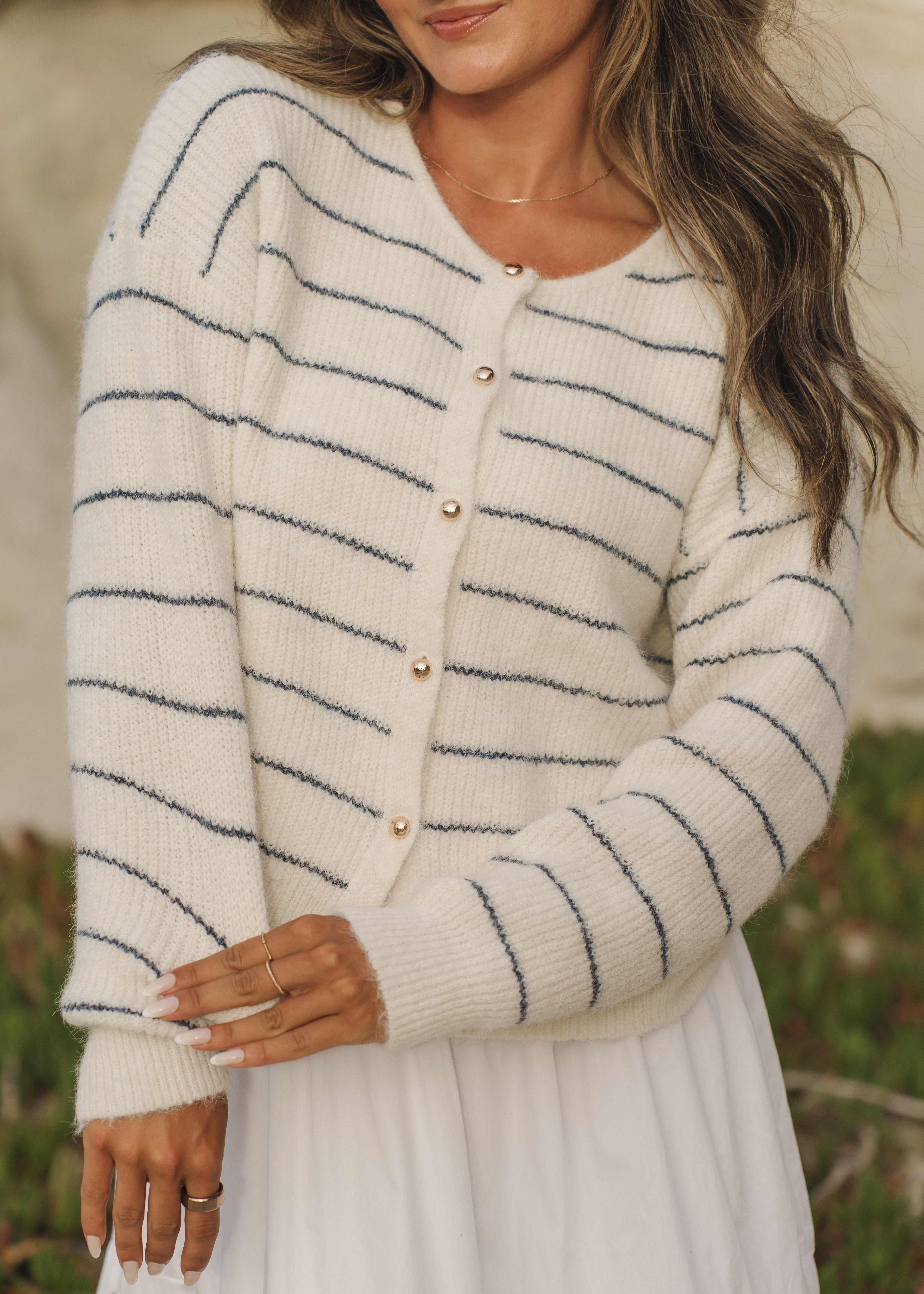 Jordanna Striped Cardigan