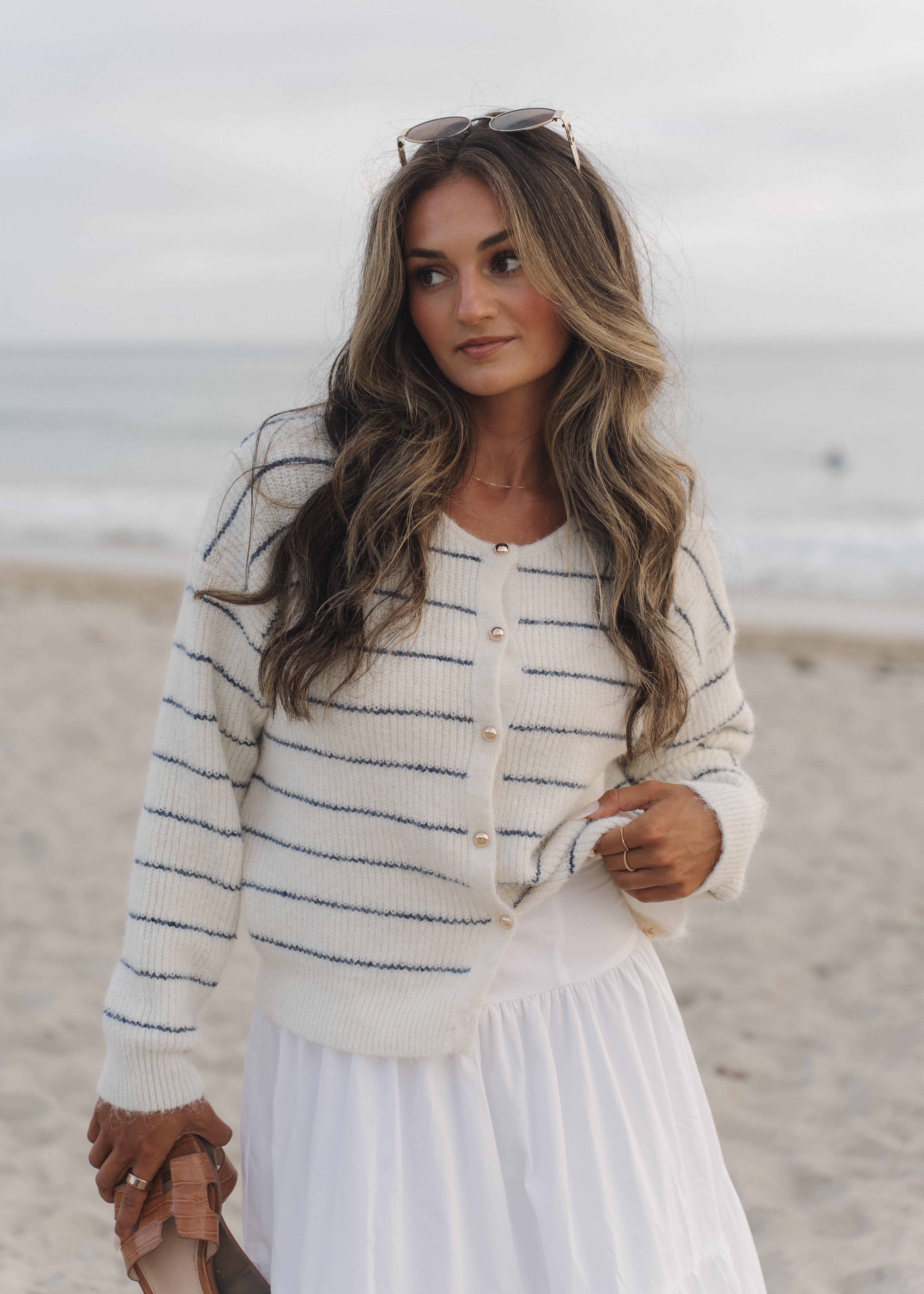 Jordanna Striped Cardigan
