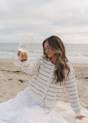 Jordanna Striped Cardigan