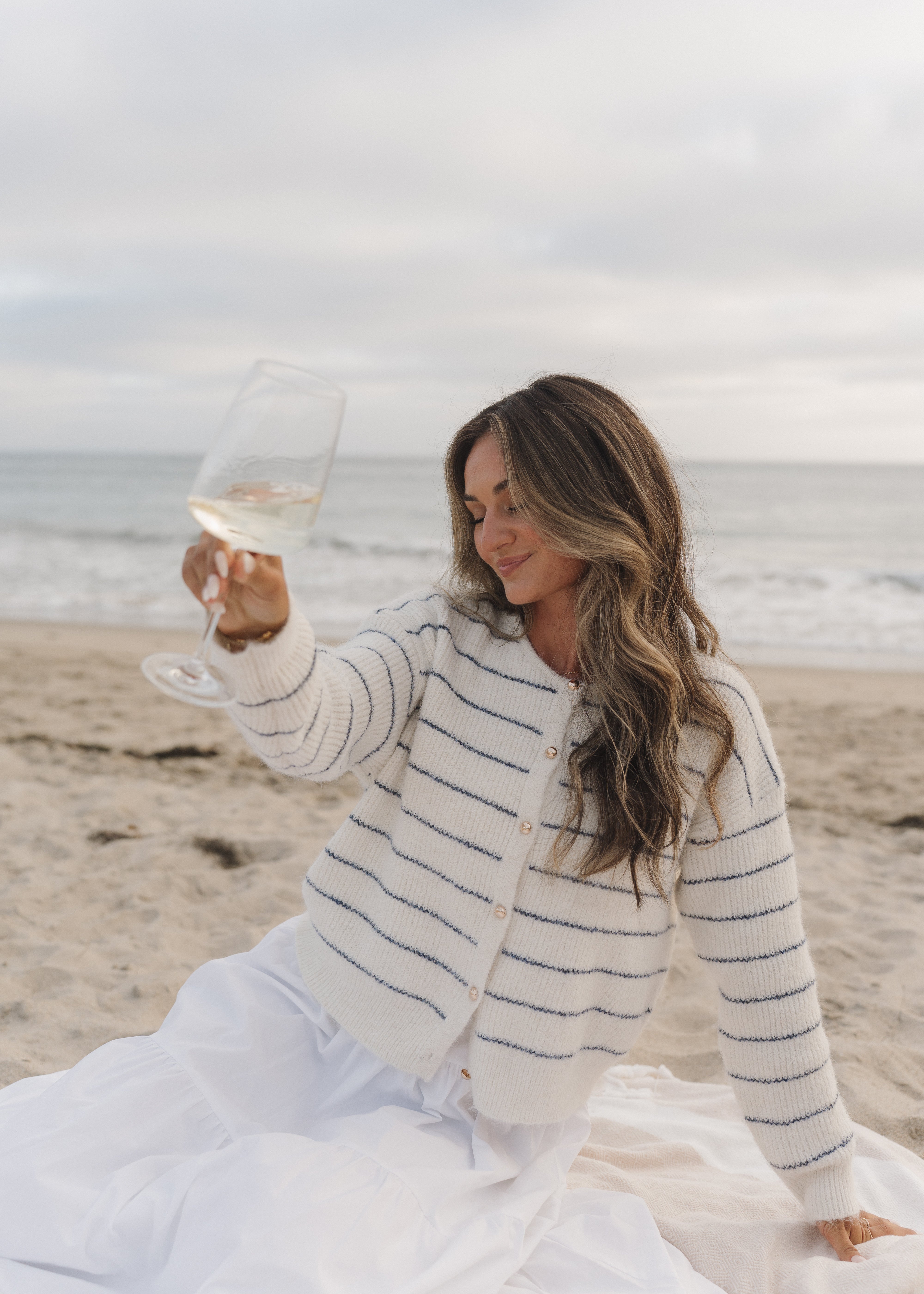 Jordanna Striped Cardigan